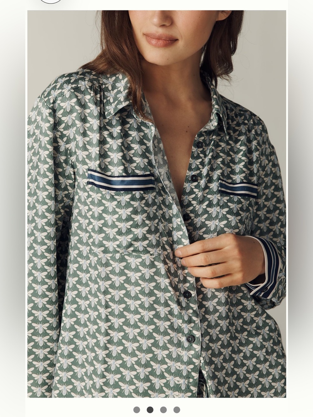 Maeve Silky Shirt Blouse
